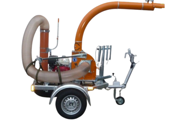 ASPIRADOR DE FOLHAS COM REBOQUE F625